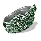 Fontanelli Stamped Crocodile Leather Belt