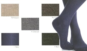 Men's over-the-calf black dress socks