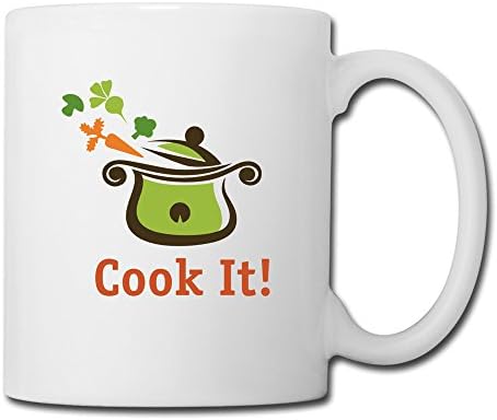 Funny Design Let's Cook It White Ceramic Mugs White