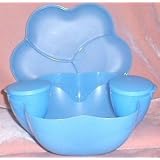 Tupperware Chip N Dip Serving Center Set in Mixed Berry (6 pieces)