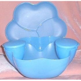 Tupperware Chip N Dip Serving Center Set in Mixed Berry (6 pieces) by Tupperware