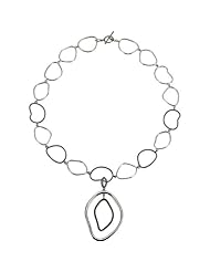 Sterling Silver Open Silhouette Necklace With Detachable Enhancer