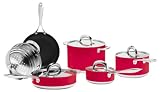 Review Blinq QCS021 / blinQ 10 Piece Cookware Set Berry Red
