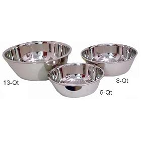 5-Qt Extra Heavy Stainless Steel Mixing Bowl by Lindy's