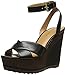 Nine West Women's Wakely Leather Wedge Sandal