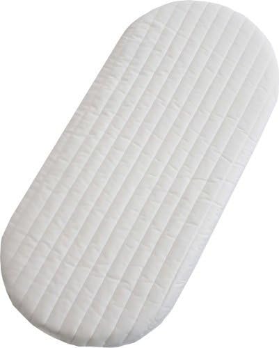 Babies Firsts 74x34x4cm Quilted Microfibre Foam Moses Basket or Pram Mattress Rounded Both Ends by Babies Firsts