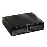 "Carson" Mele & Co. Faux Leather Men's Valet in Black