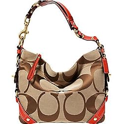 Coach Signature Carly Sac 11867 Patent Trim Geranium