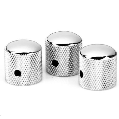 Hooshion® 3PCS 3in1 Chrome Electric Guitar Volume Tone Control Knobs