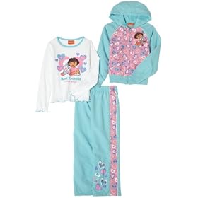 Dora the Explorer Girls 2-6x 3Piece Jacket Pant Set