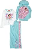  : Dora the Explorer Girls 2-6x 3Piece Jacket Pant Set
