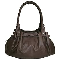 Hot Sale Braided Satchel Hobo Handbag (Dark Brown)
