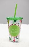 Insulated Cup w/Straw 17oz & Twist Off Lid, I May be Bad but Im Good At It