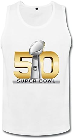Men's 2016 Super Bowl 50 Logo National Tank Top XXL White