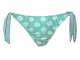 Surfside Aqua Polka Dot Tieside Swimsuit-bottoms L