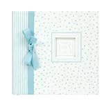 CR Gibson Bound Photo Journal Album with Space for Journaling and CD Storage Pocket, Thank Heaven for Little Boys Baby Album