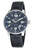 GV2 by Gevril Men's 4001R Stadium Automatic Stainless Steel Rubber Strap Watch