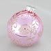 BLUSH GLITTER GLASS BALLS - 80MM BLUSH GLITTER GLASS BALLS 4PC. - Christmas Ornament, Quantity of 2 pc,