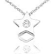 Diamond Star Pendant in 14kt White Gold