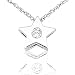 Diamond Star Pendant in 14kt White Gold