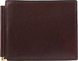 Bosca Men's Old Leather Money Clip with Outside Pocket Wallet