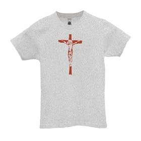 Christ On Cross - Juniors Girly T-Shirt