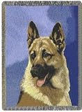 German Shepherd Dogs Cotton Tapestry Throw Blanket