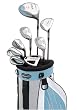 Adams Lady A3 OS 8-Piece Full Set in Petitie Length Rain
