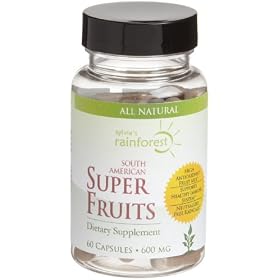 Sylvia's Rainforest Remedies South American Super Fruits (600 mg), 60-Count Capsules