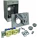 BELL 5839-7 OUTDOOR WEATHERPROOF BOX, OUTLET WITH COVER AND RECETICLE - BRONZE BOXED