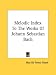 Book Melodic Index To The Works Of Johann Sebastian Bach