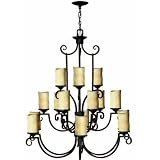 Hinkley Lighting 4019OL 15 Light Chandelier - Olde Black Casa Rustic Old World Transitional Lights