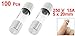 uxcell® 100 Pcs 250 Volts 15Amp Fast Blow Type Glass Tube Fuses 5 x 20mm