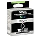 Lexmark (#105XL) Prestige Pro805, Platinum Pro905 High Yield Black Return Program Ink Cartridge (510 Yield), Part Number 14N0822
