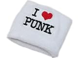 リストバンド★I LOVE PUNK★ホワイト