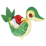 Pokemon Black And White Plush By Jakks - Reversible Pokeball Series 1 - Snivy/Tsutarja