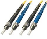 2M Singlemode Duplex Fiber Optic Cable (9/125) - ST to ST.
