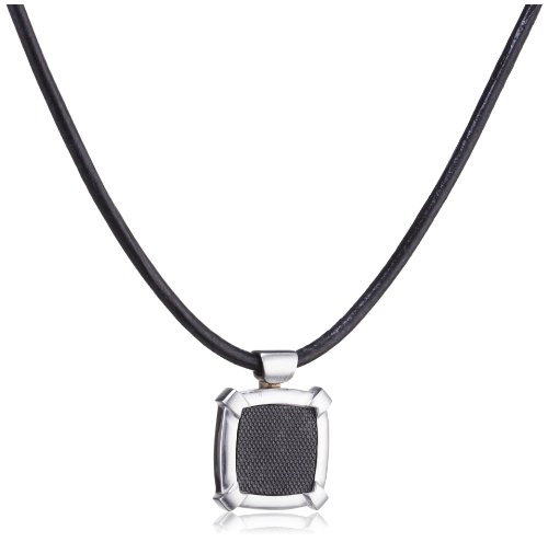 Esprit Lederkette Edelstahl carbon ca. 45+5cm S.ESNL11671A Preisvergleich
