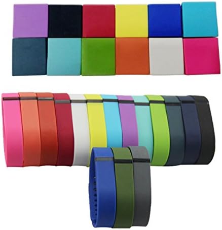 Attmu Silicone Fasteners for Fitbit Flex Wristband Secure Your Wristband in Style, Set of 12