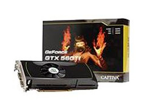 Captiva GeF. GTX560Ti Grafikkarte (NVIDIA GeForce GTX560Ti, 16x PCI-e, 1GB, GDDR5 Speicher Preisvergleich