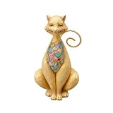 Jim Shore for Enesco Heartwood Creek Mini Cat Figurine, 3-3/4-Inch