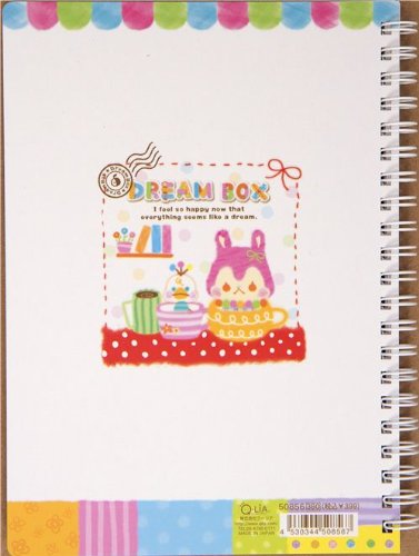 Imagen 2 de Cuaderno de anillas kawaii con animales de colores, de Japón
