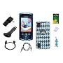 8 Items Accessory Combo Kit for Sony Walkman S Series Video MP3 Player (NWZ S540, NWZ S544 and NWZ S545): Includes (Clear) Soft Gel Thermoplastic Polyurethane TPU Skin Case Cover, LCD Screen Protector, Belt Clip, USB Wall Charger, USB Car Charger, 2in1 USB Cable, 3.5mm Auxillary Cable and Light Blue Fishbone Style Keychain