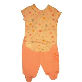 New Balance Interlock Bodysuit with Footed Bottom White