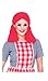 Paper Magic Rag Doll Adult Costume Wig One Size Red