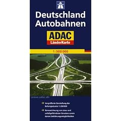 ADAC L�nderkarte Deutschland Autobahnen 1:600.000