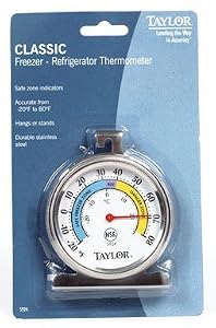 Taylor Food Service Classic Series Freezer-refrigerator Thermometer Large Dial from Taylor