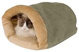 Thermo-Crinkle Sack KH-3393 Heated Sleeping Bag for Cats, Sage