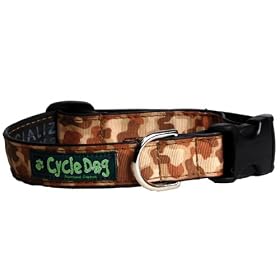 Recycled Bicycle Tube Dog Collar by Cycle Dog