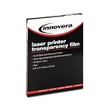 Innovera Transparency Film for Laser Printers, Letter, Clear, 50 per Box